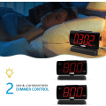 Miniatyrbild 5 av 5: Väckarklocka för sovrum 5" stor led digital klocka för seniorer, dimbara enkla väckarklockor för sovrum, volymjusterbar/snooze/batteribackup/swi