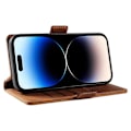 Miniatyrbild 3 av 5: YIKATU YK-005 för iPhone 14 Pro Folio Flip Fodral PU Läder Hud-känsla Ställ Plånbok Mobilskal Multicolor Style C