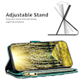 Miniatyrbillede 3 af 5: til Xiaomi Poco F5 5G/Redmi Note 12 Turbo Lynlåslomme Stativ Cover PU Læder Wallet Telefon Cover Multicolor Style C