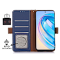 Miniatyrbild 4 av 5: För Huawei Nova Y91 4g/enjoy 60x Phone case Rfid Blocking Läder Litchi Texture Stand Cover Sapphire