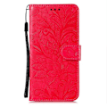 Pikkukuva 5 / 5: OnePlus Ace 3 5G Kotelo Pitsi Kukkia PU Nahka Flip Lompakko Puhelinkotelo - Harmaa Multicolor Red