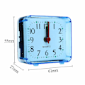 Miniatyrbillede 5 af 5: Rejse Studerende Mini Vækkeur Natlys Seng Sidebord Batteri Høj Quartz red