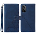 Pikkukuva 1 / 5: YB Imprinting Series-1 Oppo A38 4G puhelinkotelo jalustalla, lompakko, nahkakansi ja hihna