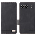 Pikkukuva 1 / 5: OnePlus Nord 4 -kotelo, nahkainen lompakkokotelo, jossa metallikoriste - Kahvi Multicolor Black