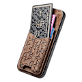 Miniatyrbillede 3 af 5: Til Samsung Galaxy A35 5G Etui med Præget Mønster, Kortholder, Støttefod, Læder Bagside Multicolor Style F