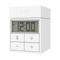 Miniatyrbillede 1 af 5: Professionelt Elektronisk Cube Vækkeur til Hjemmekontoret med LCD Digitalt Display og Timer White
