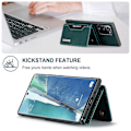 Miniatyrbillede 2 af 5: DG.MING M2 Series Magnetisk Tri-fold Wallet Kickstand Læder Etui til Samsung Galaxy Note20
