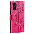 Miniatyrbillede 5 af 5: Til Samsung Galaxy A16 5G/A16 4G Etui Præget Totem PU Læder Wallet Stand Telefon Cover Multicolor Style G
