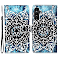 Miniatyrbillede 1 af 5: YB Mønsterprint Læder Serie-4 til Samsung Galaxy A15 4G Etui PU Læder Telefon Wallet Cover Multicolor Style C