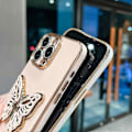 Pikkukuva 3 / 5: iPhone 15 Pro -kotelo perhosjalustalla, TPU-galvanointi puhelinkuori Multicolor Style F
