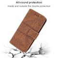 Miniatyrbild 5 av 5: För iPhone 15 Pro Max Skal Präglat Läder Ställ Stöttåligt Telefonskal med Rem Multicolor Style F