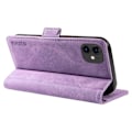 Miniatyrbillede 4 af 5: YIKATU YK-005 PU Læder Flip Cover til iPhone 11, Wallet Stand Hud-berørings Telefon Cover Multicolor Style B