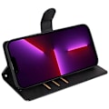Miniatyrbild 3 av 5: Kalvtextur PU Läder Plånboksfodral med Ställ för iPhone 13 Pro Max Multicolor Style B