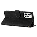 Miniatyrbillede 4 af 5: Blomsterpræget PU læder wallet cover med stativ til iPhone 12 Pro Max 6.7 tommer Multicolor Style E