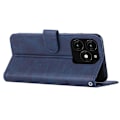 Miniatyrbillede 3 af 5: PU-læder telefoncover med stativ til TECNO Spark 20 Flip Multicolor Sapphire