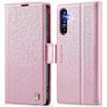 Miniatyrbild 1 av 5: För Samsung Galaxy A55 5G Fodral AUTSPACE A11 RFID-blockerande Retro Läder Mobiltelefon Plånboksfodral Multicolor Pink