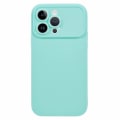Miniatyrbild 1 av 5: För Iphone 13 Pro phone case Dammtät cover Matt mjukt Tpu-skal (exakt bakre linsutskärning) Light Green