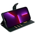 Miniatyrbild 3 av 5: Kalvtextur PU Läder Plånboksfodral med Ställ för iPhone 13 Pro Max Multicolor Style C