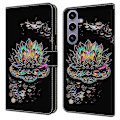 Miniatyrbild 1 av 5: Skal för Samsung Galaxy S25+ Mönstertryckt Skyddande Fodral TPU+PU Läder Flip Telefonfodral Multicolor Style C