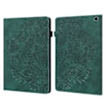Miniatyrbild 1 av 5: För Amazon Fire Max 11 Pu Läder Case Korthållare Mönstertryckt Stativ Cover Green