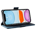 Miniatyrbillede 3 af 5: YIKATU YK-005 PU Læder Flip Cover til iPhone 11, Wallet Stand Hud-berørings Telefon Cover Multicolor Style A