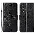 Miniatyrbillede 1 af 5: Til Samsung Galaxy A33 5G PU Læder Smartphone Etui Stilfuldt Præget Sommerfugle Pung Cover