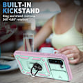 Pikkukuva 2 / 5: Kickstand 3-in-1 TPU Suojakuori Iskunkestävä PC-kuori Kameran Liukukannella Samsung Galaxy -puhelimelle