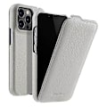 Miniatyrbillede 1 af 5: MELKCO Læder Flip Cover til iPhone 13 Pro - Ægte Koskindslæder + PC - Vertikal Flip Multicolor Style H