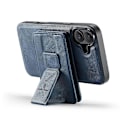 Pikkukuva 4 / 5: FIERRE SHANN 028 Tyyli iPhone 16 -kotelolle Magneettinen irrotettava korttipaikka Nahkainen takakansi Multicolor Style D