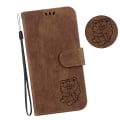 Miniatyrbillede 5 af 5: Til Xiaomi Poco X5 5g/redmi Note 12 5g (global) Wallet Telefon Cover Prægning Anti-drop Læder Cover Brown