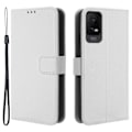Miniatyrbild 1 av 5: För Tcl Ion X Diamond Texture Läder Phone Case anti-scratch Cover White