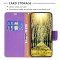 Miniatyrbillede 3 af 5: Til Samsung Galaxy A15 4G Etui Litchi Tekstur PU Læderpung Mobiltelefon Cover Multicolor Style H