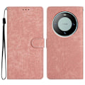 Miniatyrbillede 1 af 5: Til Huawei Mate 60 Etui Folio Flip Ensfarvet Hud-berørings Telefon Stand Læder Cover Multicolor Style F