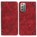 Pikkukuva 1 / 5: SUTENI Samsung Galaxy Note20/Note20 5G -kotelo PU-nahkainen suojakotelo jalustalla ja lompakolla Multicolor Style E