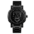 Miniatyrbillede 2 af 5: Skmei 9178 Multifunktionel Mode Vandtæt Quartz Ur Sort Black