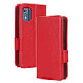 Miniatyrbillede 4 af 5: PU Læder Telefonpung til Nokia C02, Litchi Tekstur Stand Telefoncover Multicolor Style C