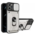 Miniatyrbild 1 av 5: För Iphone 15 Pro Max Slide Kameraskydd Kickstand Phone Case Cover White