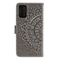 Miniatyrbillede 3 af 5: Præget Mandala Blomst Pung Læder Etui med Rem til Samsung Galaxy A52 4G/5G/A52s 5G Multicolor Style A