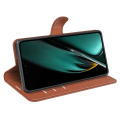 Miniatyrbillede 3 af 5: Telefoncover til Oppo K11 5G Wallet Litchi Tekstur Skal Anti-ridse Stativ PU Læder Telefoncover Brown
