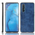 Miniatyrbild 1 av 5: Pu Läder Coated PC + Tpu Hybrid Phone case För Oppo Find X2 Neo Blue