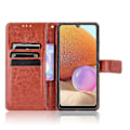 Miniatyrbild 3 av 5: Crazy Horse Textur Plånboksdesign PU Läder Ställ Skyddskal för Samsung Galaxy A32 4G (EU