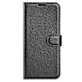 Miniatyrbillede 5 af 5: Til Samsung Galaxy S25 Ultra Case Litchi Tekstur Stødsikker Læder Wallet Telefon Cover Multicolor Style C
