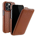 Miniatyrbillede 1 af 5: MELKCO Læder Flip Cover til iPhone 13 Pro - Ægte Koskindslæder + PC - Vertikal Flip Multicolor Style G