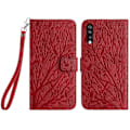 Miniatyrbillede 1 af 5: Læderetui med pung til Samsung Galaxy A70, præget læder telefoncover Multicolor Style E