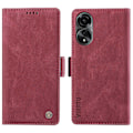 Miniatyrbild 1 av 5: YIKATU YK-005 För Oppo A78 4G PU Läder Plånboksfodral Skinn-touch Ställ Flipskydd Multicolor Style G
