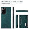 Miniatyrbillede 3 af 5: DG.MING M2 Series Magnetisk Tri-fold Wallet Kickstand Læder Etui til Samsung Galaxy Note20