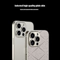 Pikkukuva 3 / 5: GKK iPhone 16 Pro -kotelo, tekstuuroitu PU-nahkapäällysteinen TPU+PC sormenjälkiä hylkivä puhelinkotelo - Harmaa Multicolor Titanium Grey