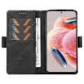 Miniatyrbillede 2 af 5: YIKATU YK-005 Til Xiaomi Redmi Note 12 4G Hud-berørings Telefon Cover PU Læder Wallet Stand Shell Multicolor Style E