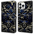 Miniatyrbillede 1 af 5: PU-læder flipcover med stativfunktion til iPhone 16 Pro Multicolor Style M