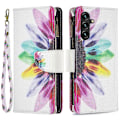 Miniatyrbillede 1 af 5: BF03 Telefon Cover til Samsung Galaxy A15 4G Etui Wallet Lynlås Læder Shell Multicolor Style C